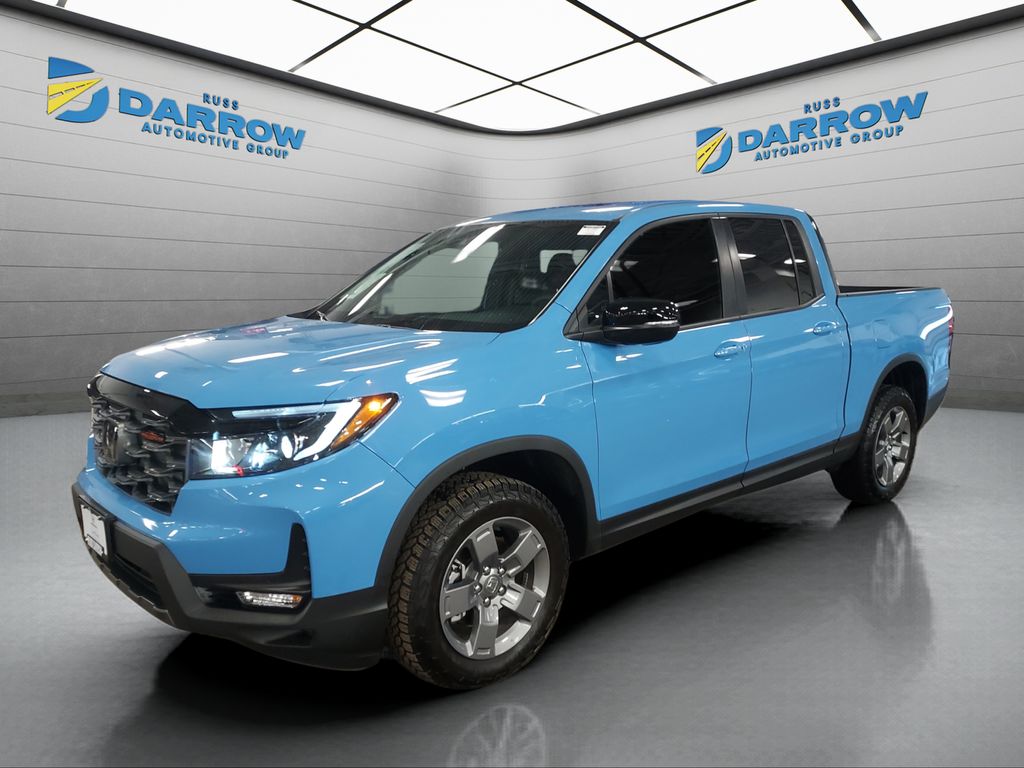 Diffused Sky Pearl 2025 Honda Ridgeline TrailSport AWD Pickup Truck All-Wheel Drive 9-Speed Automatic