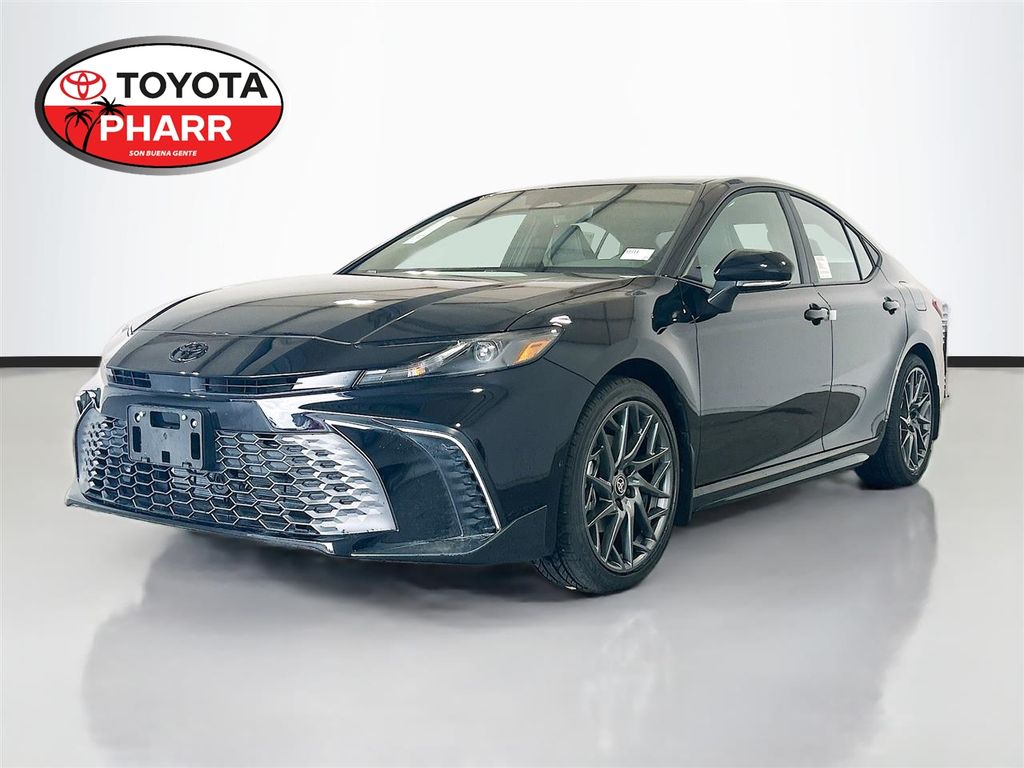 Midnight Black Metallic 2026 Toyota Camry SE FWD Sedan Front-Wheel Drive Continuously Variable Transmission