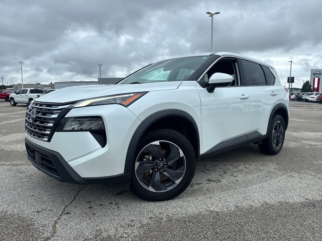 White Pearl 2024 Nissan Rogue SUV / Crossover Front-Wheel Drive Continuously Variable Transmission