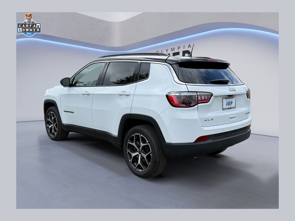 Bright White Clearcoat 2025 Jeep Compass Limited 4WD SUV / Crossover Four-Wheel Drive 8-Speed Automatic