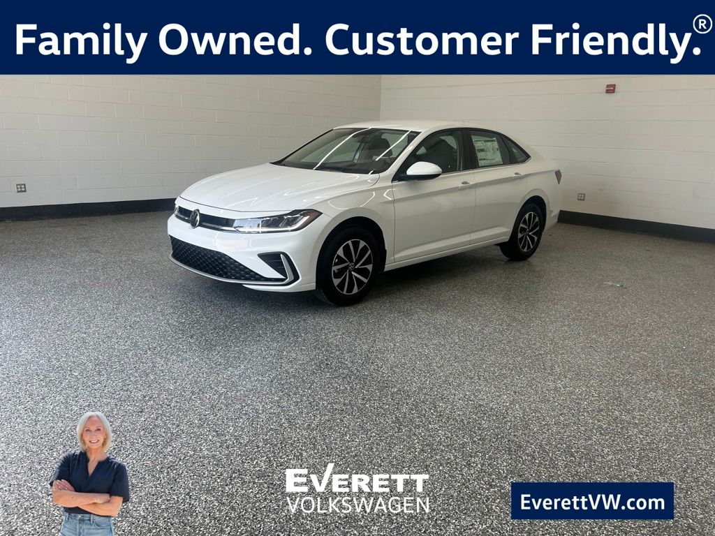 Pure White 2026 Volkswagen Jetta Sedan Front-Wheel Drive 8-Speed Automatic