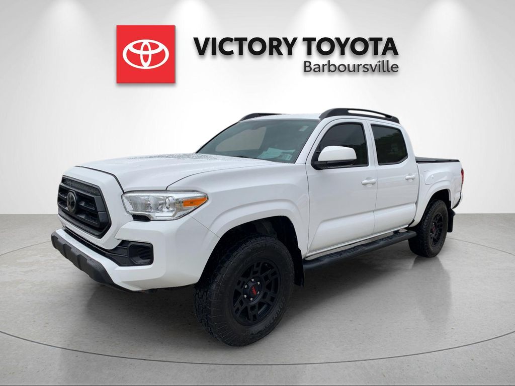 Super White 2021 Toyota Tacoma Pickup Truck Four-Wheel Drive 6-Speed Automatic