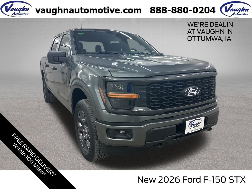 Carbonized Gray Metallic 2026 Ford F-150 Pickup Truck Four-Wheel Drive Automatic
