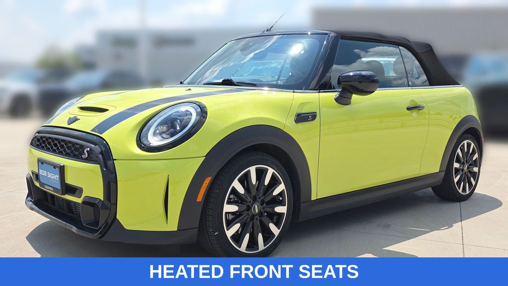 Zesty Yellow 2023 MINI Cooper Convertible Front-Wheel Drive 7-Speed Automatic