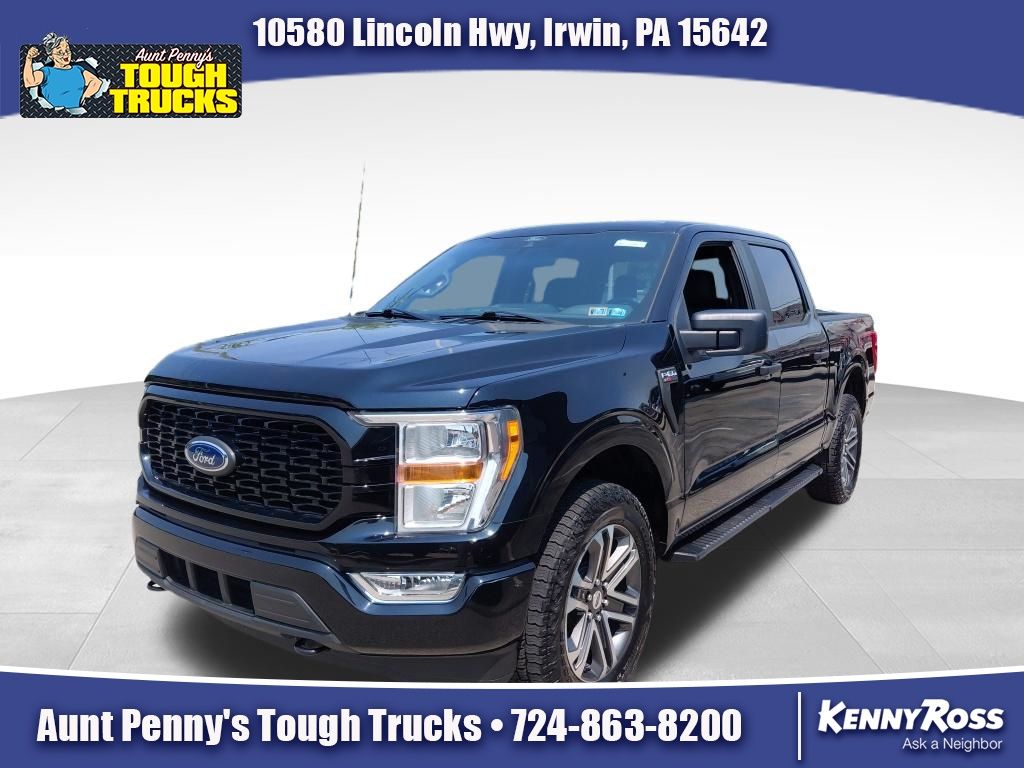 Black Metallic 2021 Ford F-150 Pickup Truck Four-Wheel Drive Automatic