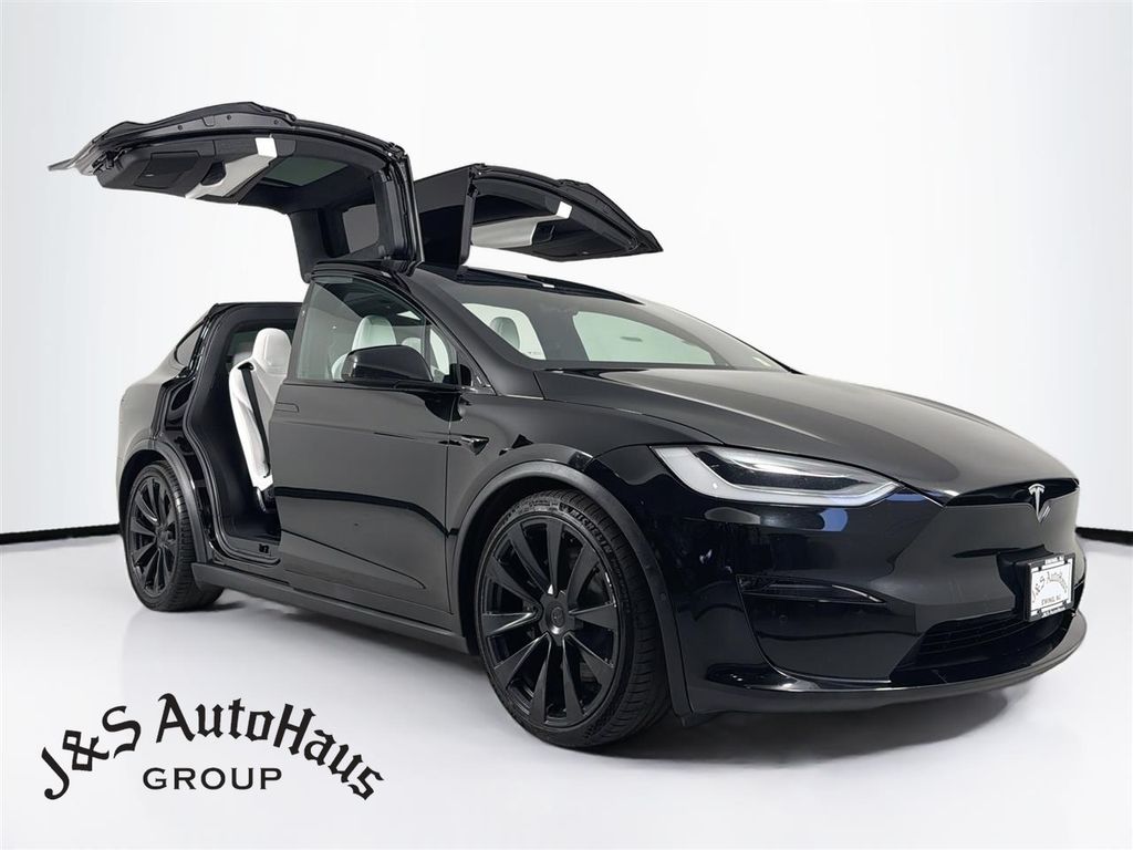 Black 2022 Tesla Model X AWD SUV / Crossover All-Wheel Drive 1-Speed Automatic