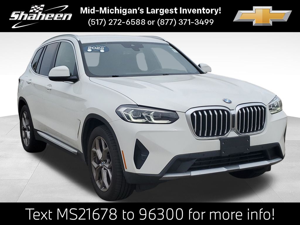 White 2022 BMW X3 SUV / Crossover All-Wheel Drive 8-Speed Automatic