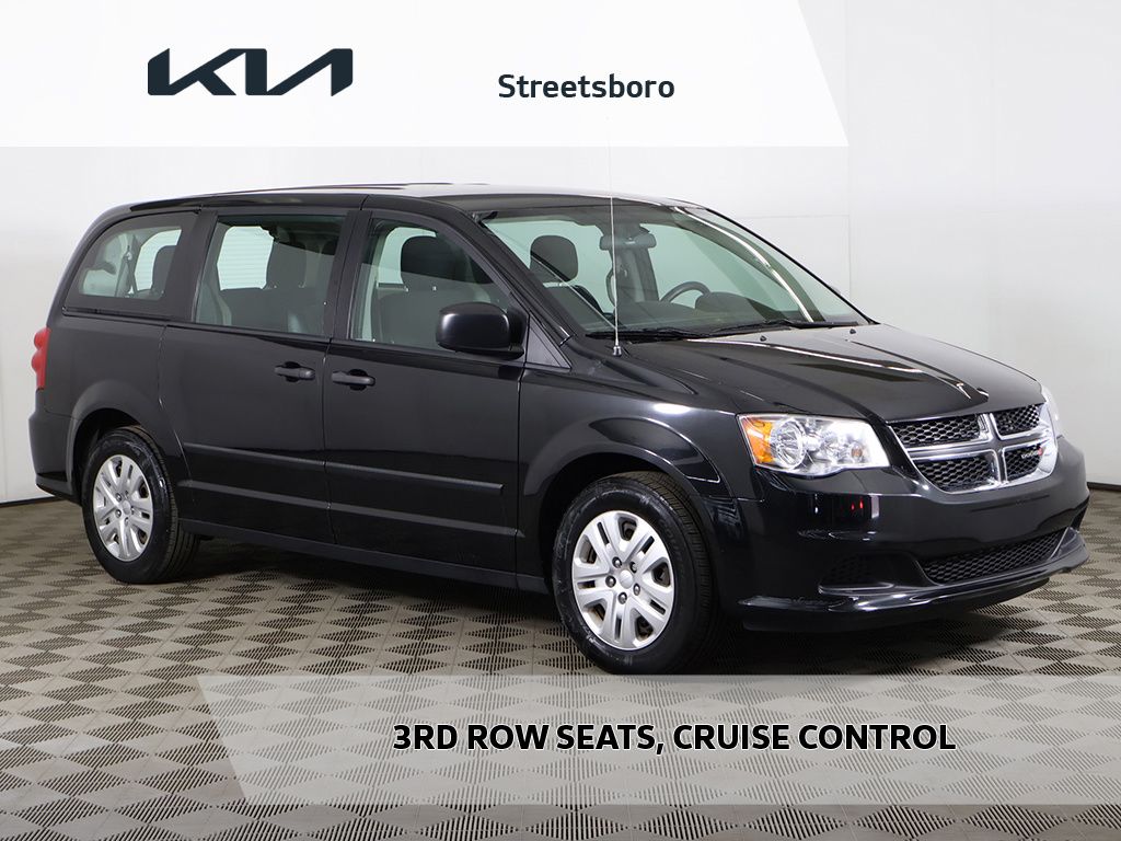 Brilliant Black Crystal Pearlcoat 2016 Dodge Grand Caravan American Value Package FWD Minivan Front-Wheel Drive 6-Speed Automatic