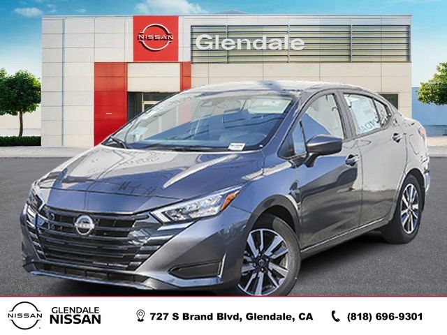 Gray (Gun Metallic) 2025 Nissan Versa Sedan Front-Wheel Drive Continuously Variable Transmission