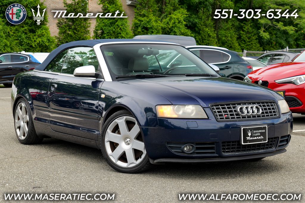 Blue 2005 Audi S4 Convertible All-Wheel Drive 6-Speed Automatic