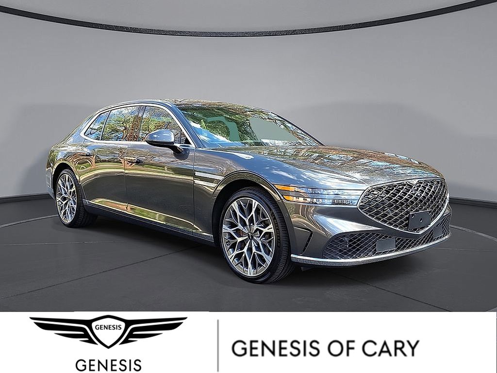 Makalu Gray 2025 Genesis G90 3.5T e-Supercharger AWD Sedan All-Wheel Drive 8-Speed Automatic