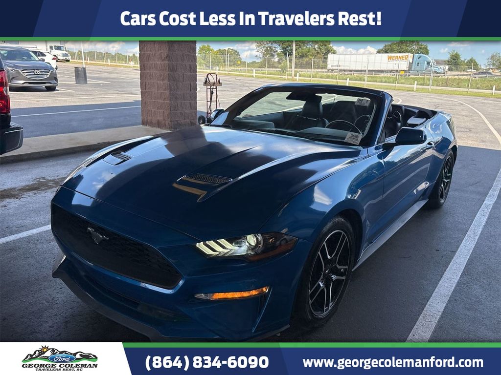 Blue Metallic 2021 Ford Mustang Convertible Rear-Wheel Drive Automatic