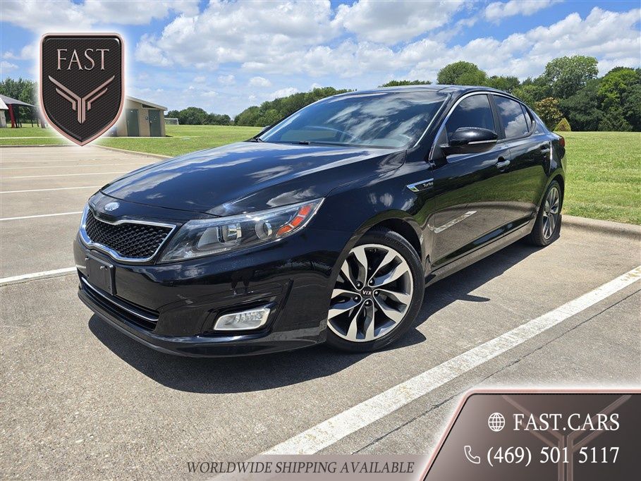 Ebony Black 2015 Kia Optima Sedan Front-Wheel Drive 6-Speed Automatic