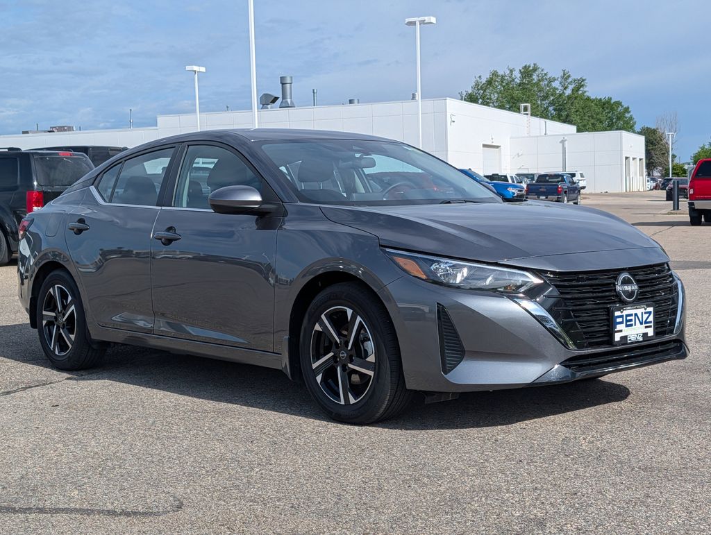 Gray (Gun Metallic) 2025 Nissan Sentra SV FWD Sedan Front-Wheel Drive Continuously Variable Transmission