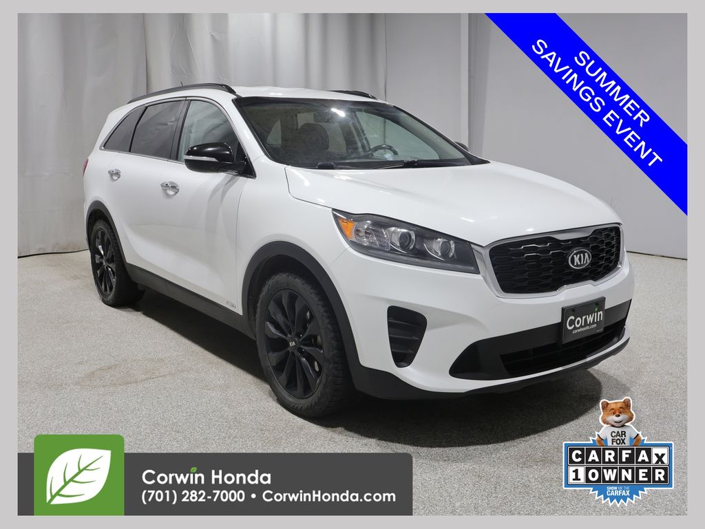 Snow White Pearl 2019 Kia Sorento SUV / Crossover All-Wheel Drive 8-Speed Automatic