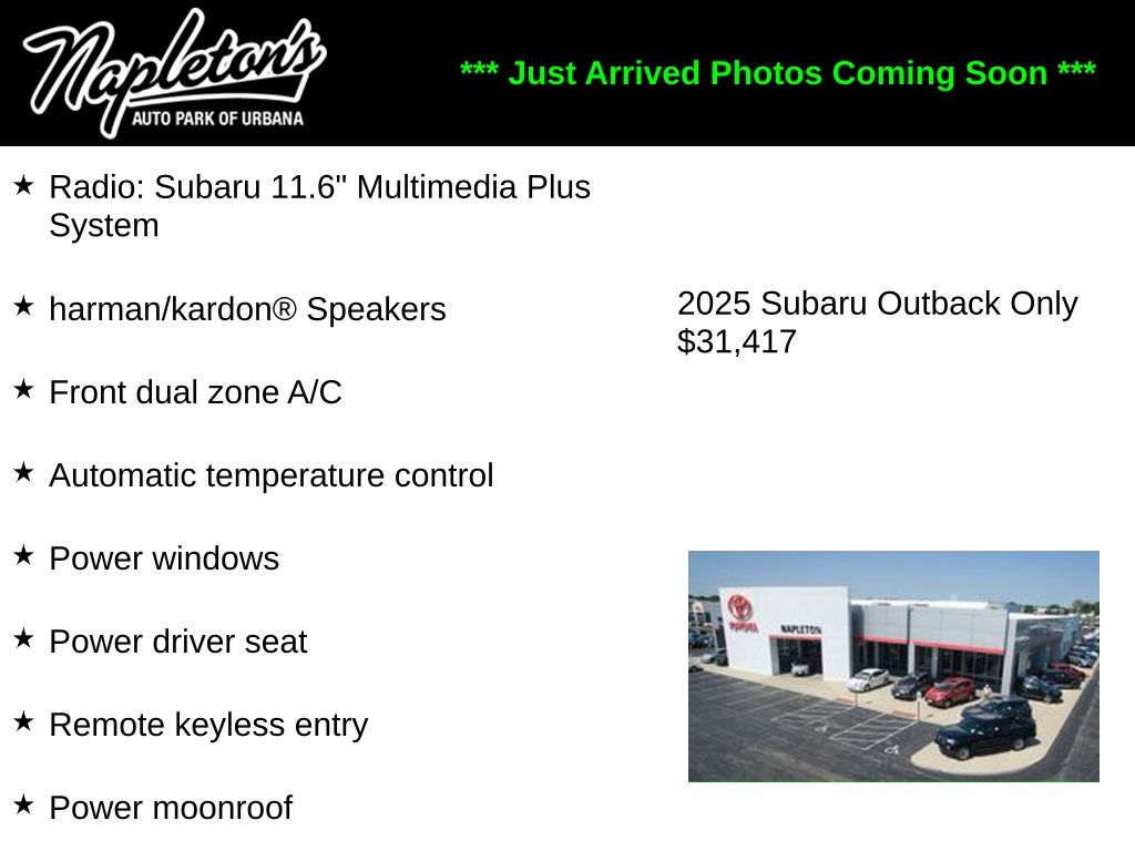 2025 Subaru Outback Onyx Edition AWD