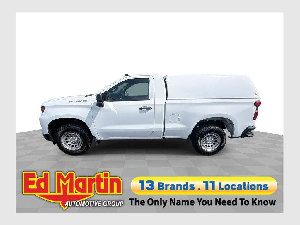 Summit White 2023 Chevrolet Silverado 1500 Pickup Truck 4X2 8-Speed Automatic