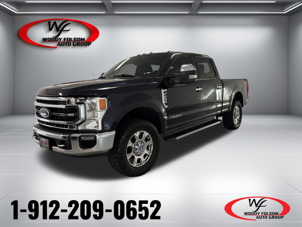 Antimatter Blue Metallic 2021 Ford F-250 Super Duty Pickup Truck Four-Wheel Drive Automatic