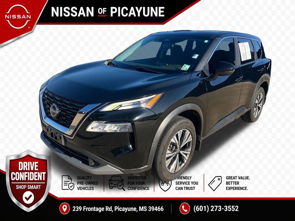 Super Black 2023 Nissan Rogue SUV / Crossover Front-Wheel Drive Continuously Variable Transmission