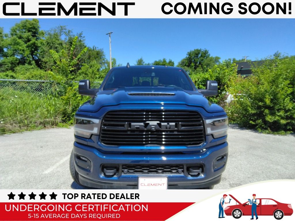 Patriot Blue Pearlcoat 2024 RAM 2500 Laramie Mega Cab 4WD Pickup Truck Four-Wheel Drive 6-Speed Automatic