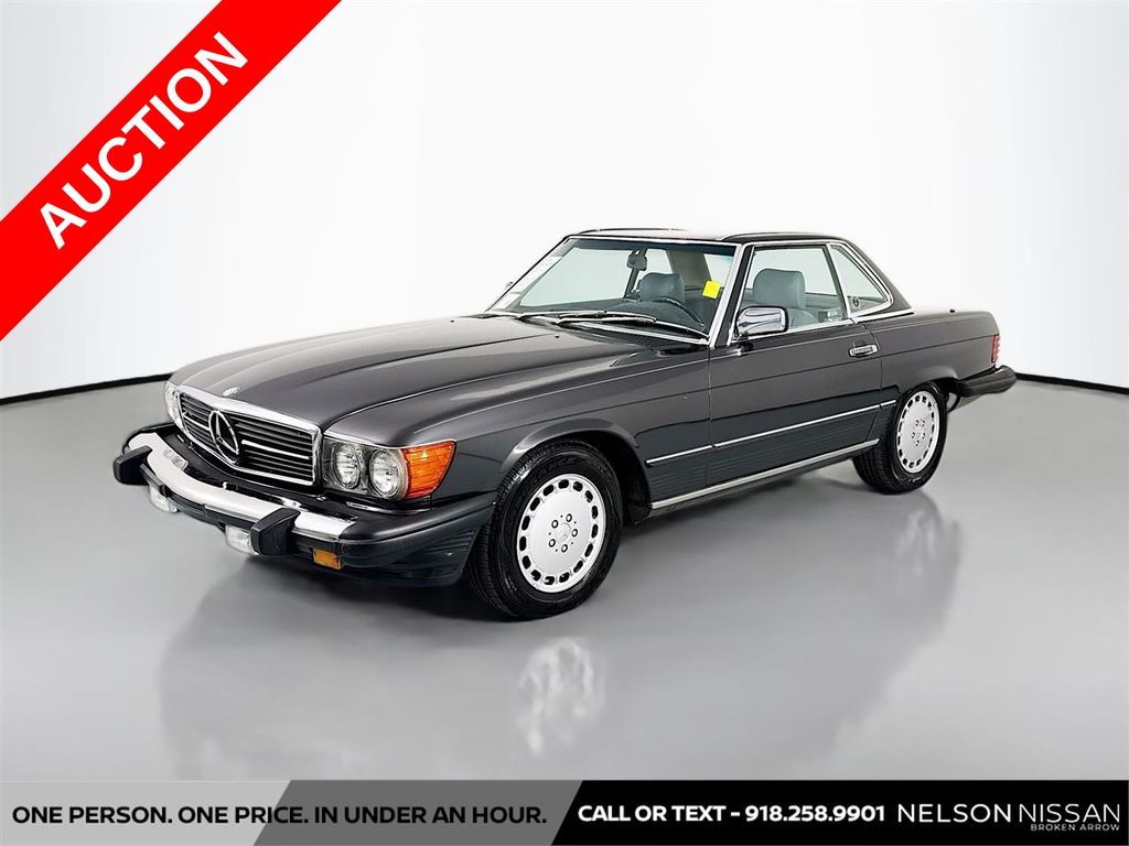 Medium Gray Metallic 1988 Mercedes-Benz SL-Class Convertible Rear-Wheel Drive 4-Speed Automatic