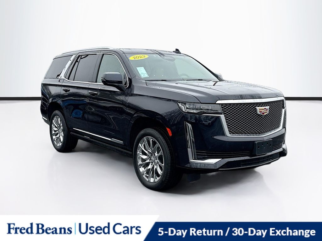 Dark Moon Blue Metallic 2023 Cadillac Escalade Premium Luxury 4WD SUV / Crossover Four-Wheel Drive Automatic