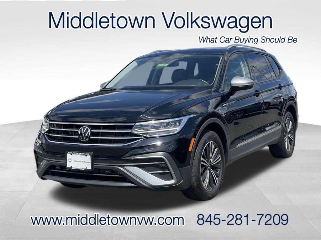 Deep Black 2024 Volkswagen Tiguan SUV / Crossover All-Wheel Drive 8-Speed Automatic