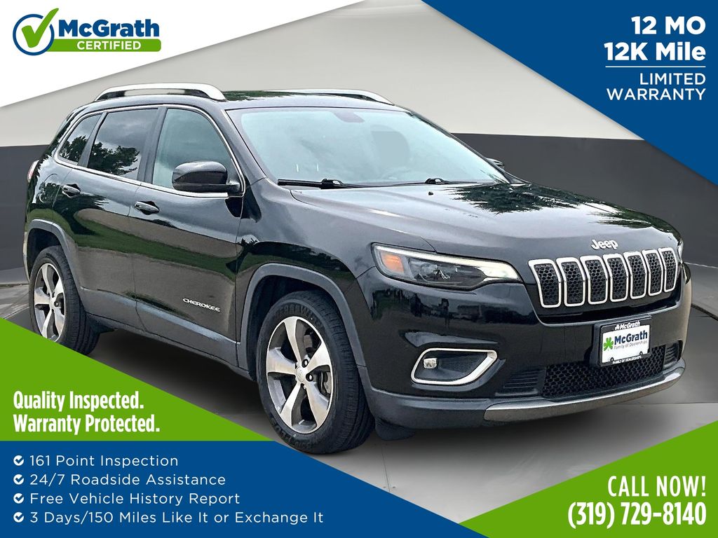 Diamond Black Crystal Pearlcoat 2020 Jeep Cherokee SUV / Crossover Front-Wheel Drive 9-Speed Automatic