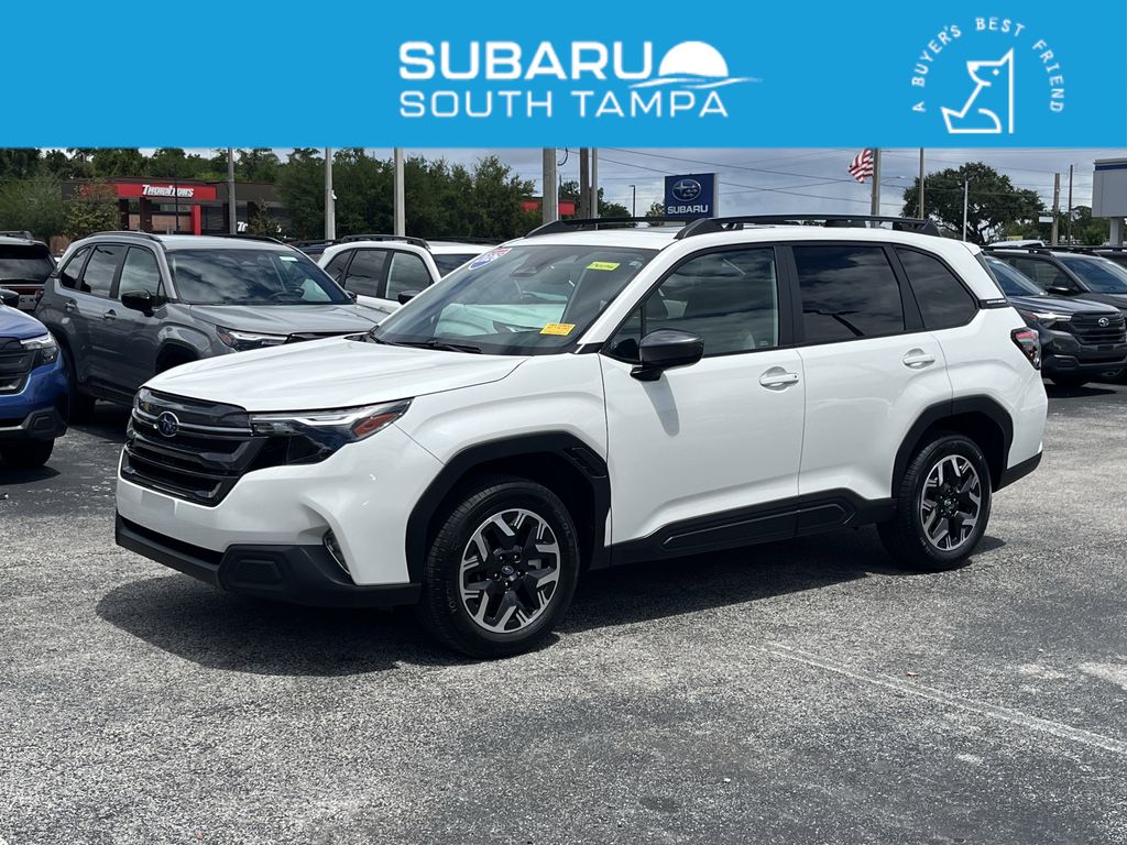 Crystal White Pearl 2026 Subaru Forester Crossover AWD SUV / Crossover All-Wheel Drive Continuously Variable Transmission