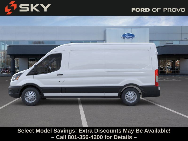 Oxford White 2026 Ford Transit Cargo 250 Medium Roof LB AWD Van All-Wheel Drive