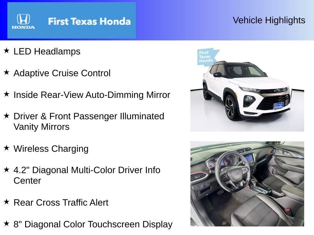 Used Car 2021 Chevrolet Trailblazer  Rs For Sale Under $20,000 In Austin, Texas