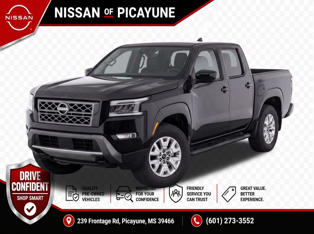 Super Black 2023 Nissan Frontier Pickup Truck 4X2 9-Speed Automatic