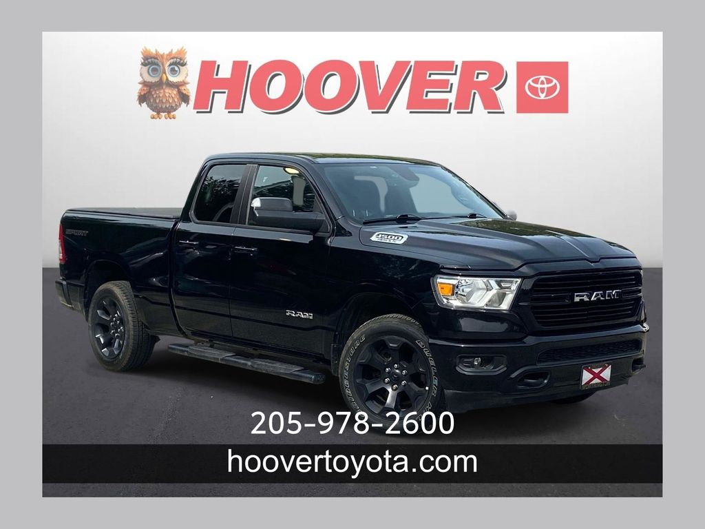 Diamond Black Crystal Pearlcoat 2020 RAM 1500 Big Horn Quad Cab 4WD Pickup Truck Four-Wheel Drive 8-Speed Automatic