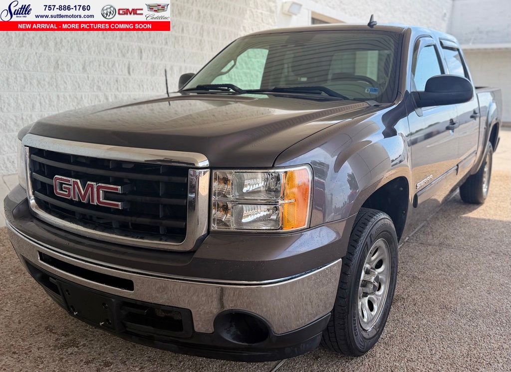 Storm Gray Metallic 2010 GMC Sierra 1500 SL Crew Cab Pickup Truck 4X2 4-Speed Automatic Overdrive