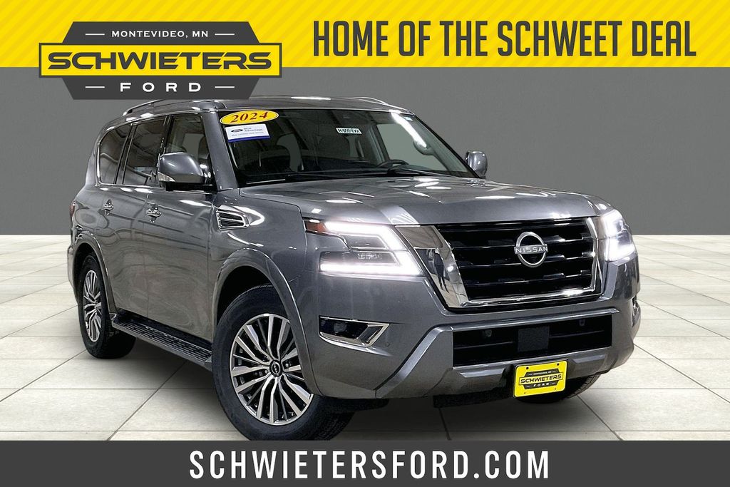Gray (Gun Metallic) 2024 Nissan Armada SUV / Crossover Four-Wheel Drive 7-Speed Automatic