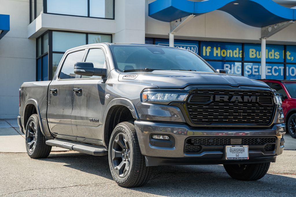 Gray (Granite Crystal Metallic Clearcoat) 2026 RAM 1500 Big Horn Crew Cab 4WD Pickup Truck Four-Wheel Drive 8-Speed Automatic