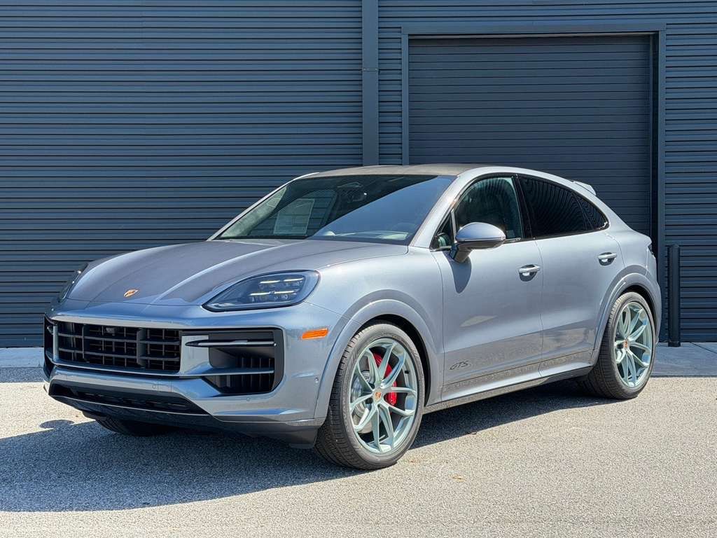 Gray 2026 Porsche Cayenne Coupe GTS AWD Coupe All-Wheel Drive 8-Speed Automatic