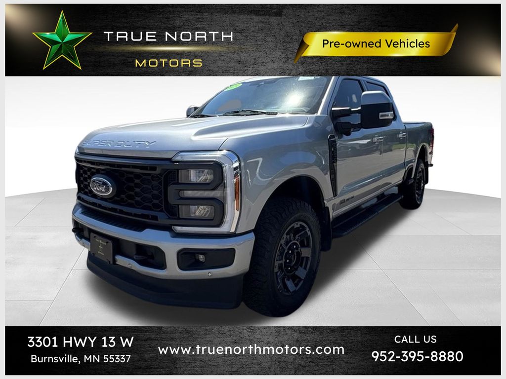 Iconic Silver Metallic 2023 Ford F-250 Super Duty Pickup Truck Four-Wheel Drive Automatic