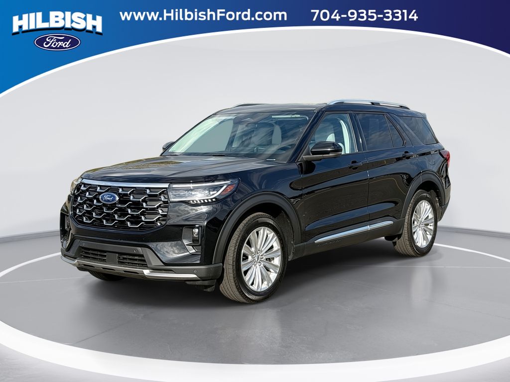 Black Metallic 2025 Ford Explorer Platinum AWD SUV / Crossover All-Wheel Drive Automatic