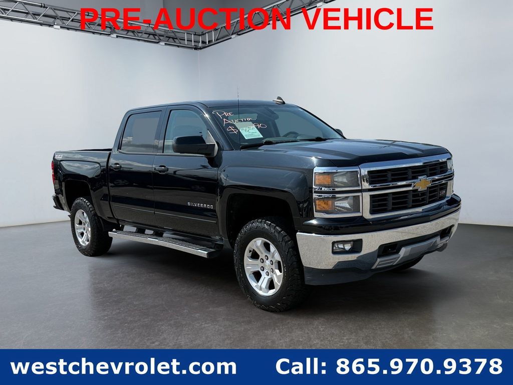 Black 2015 Chevrolet Silverado 1500 Pickup Truck Four-Wheel Drive 6-Speed Automatic Overdrive