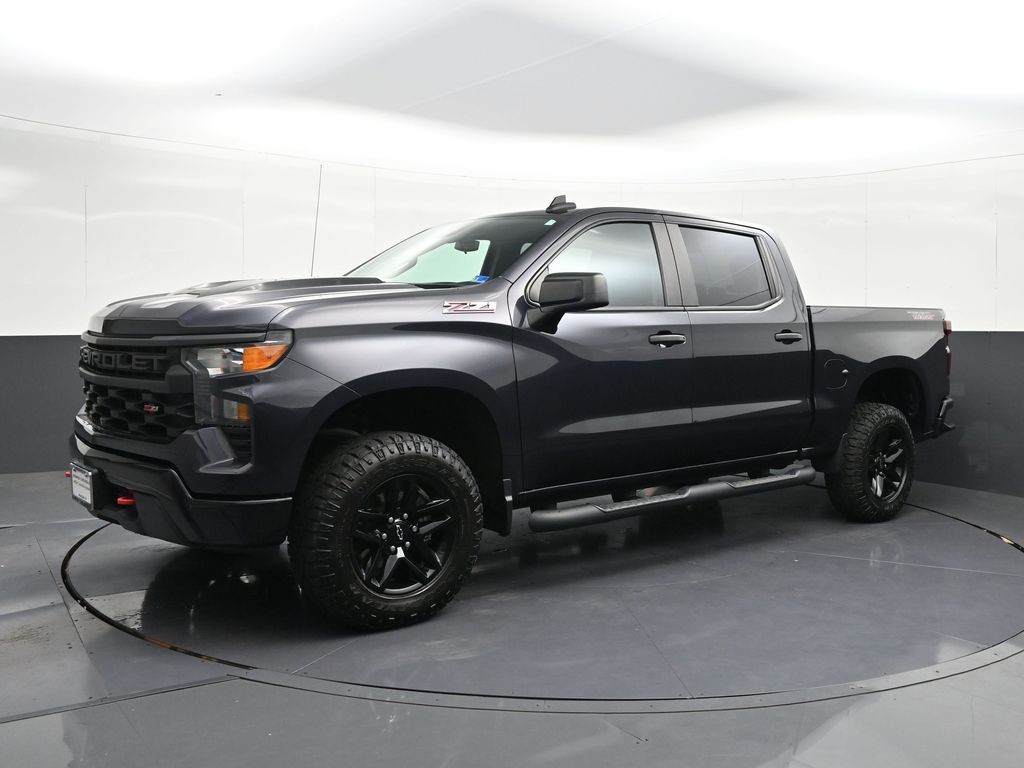 Ash 2022 Chevrolet Silverado 1500 Custom Trail Boss Crew Cab 4WD Pickup Truck Four-Wheel Drive Automatic
