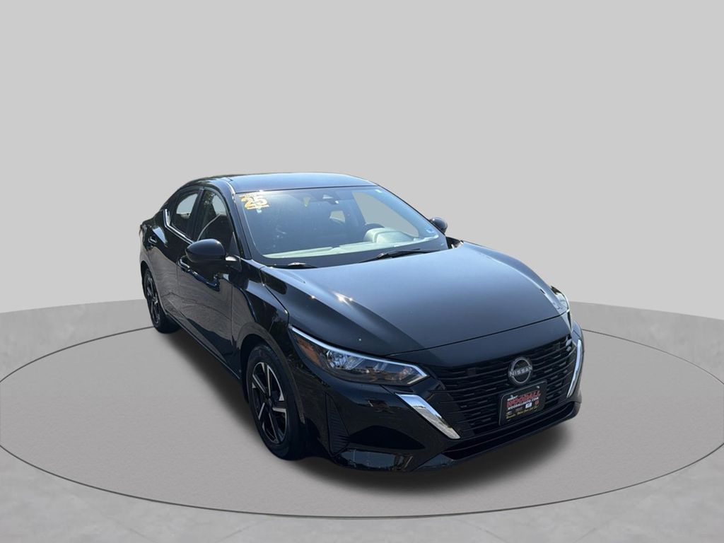 Super Black 2025 Nissan Sentra Sedan Front-Wheel Drive Continuously Variable Transmission