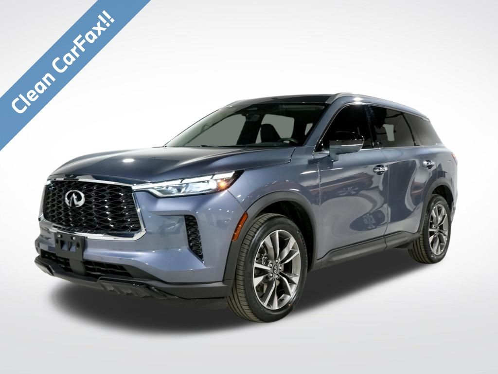 Gray 2023 INFINITI QX60 Luxe AWD SUV / Crossover All-Wheel Drive 9-Speed Automatic