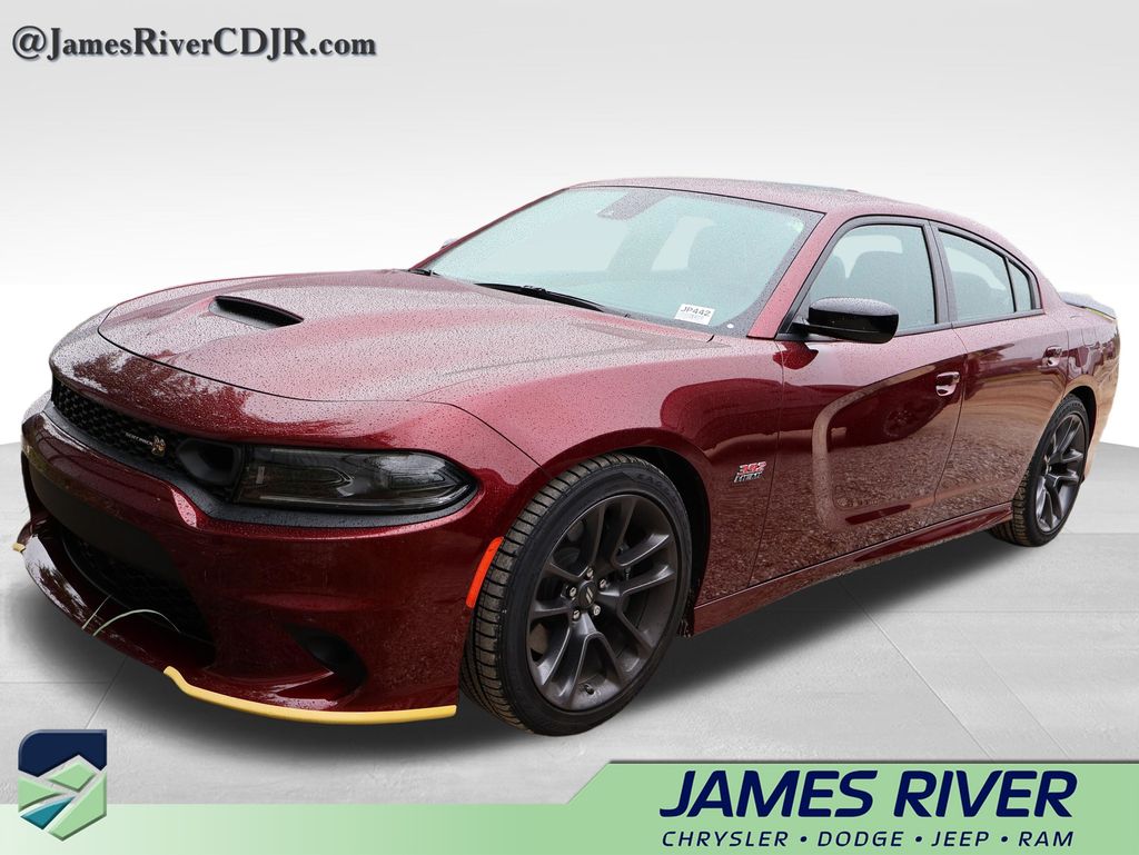 Octane Red Pearlcoat 2023 Dodge Charger Scat Pack RWD Sedan Rear-Wheel Drive 8-Speed Automatic