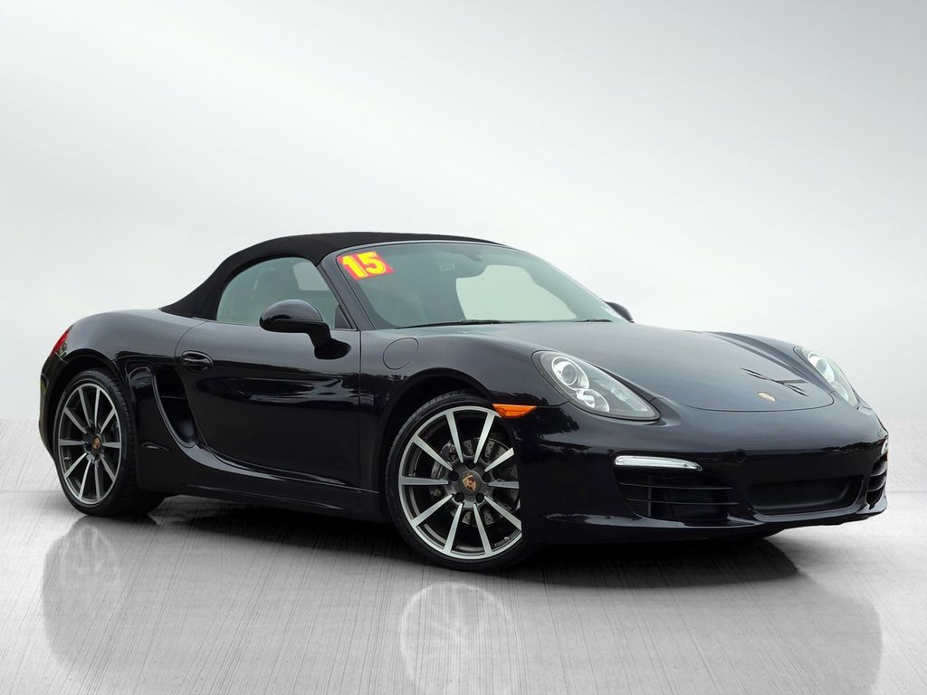 Jet Black Metallic 2015 Porsche Boxster Convertible Rear-Wheel Drive Automatic