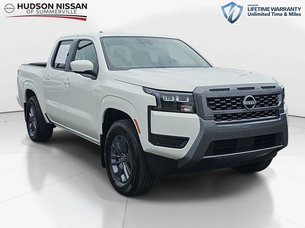 Glacier White 2026 Nissan Frontier Pickup Truck 4X2 9-Speed Automatic Overdrive