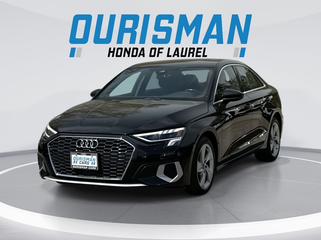 Brilliant Black 2023 Audi A3 40 TFSI Premium FWD Sedan Front-Wheel Drive 7-Speed Automatic