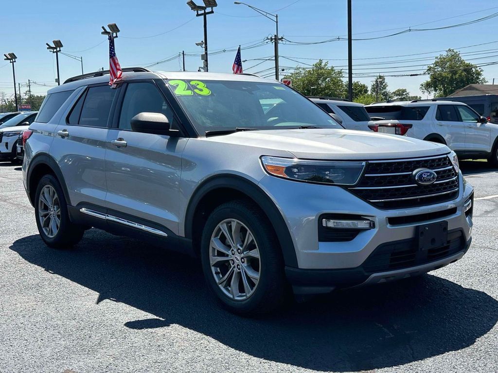Silver Metallic 2023 Ford Explorer SUV / Crossover All-Wheel Drive Automatic