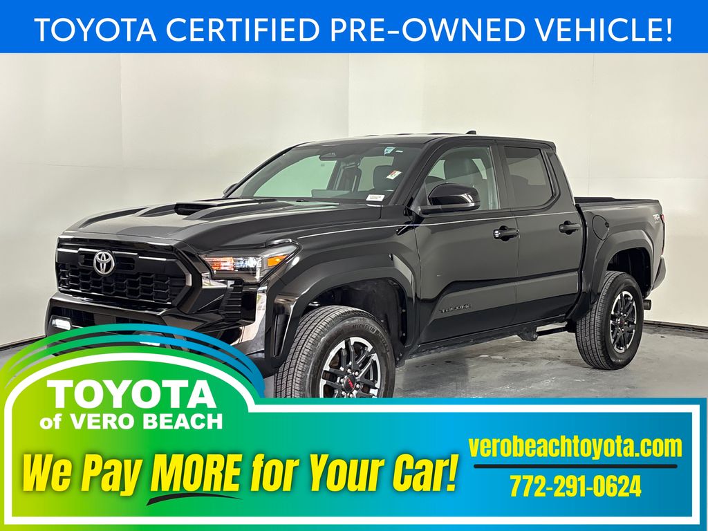 Black 2024 Toyota Tacoma TRD Sport Double Cab RWD Pickup Truck 4X2 8-Speed Automatic
