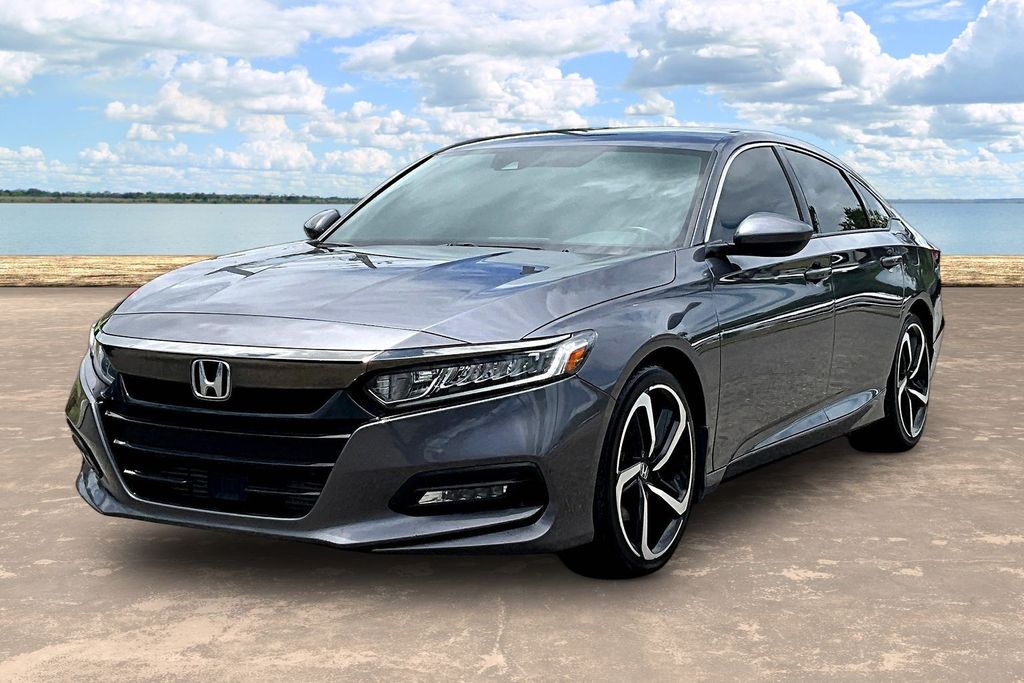 Gray (Modern Steel Metallic) 2019 Honda Accord Sedan Front-Wheel Drive Continuously Variable Transmission